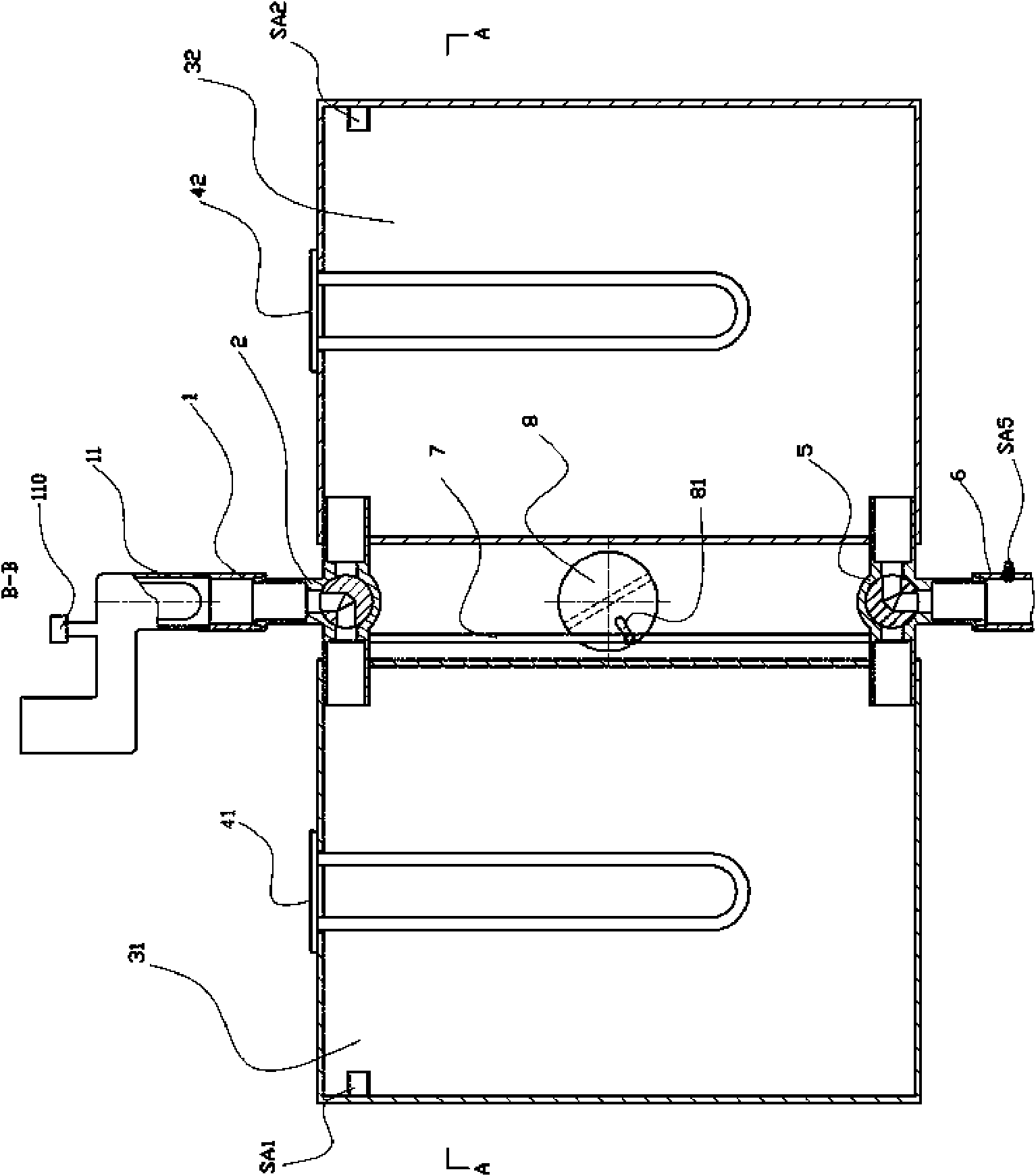 Drinking water dispenser with double heating boxes