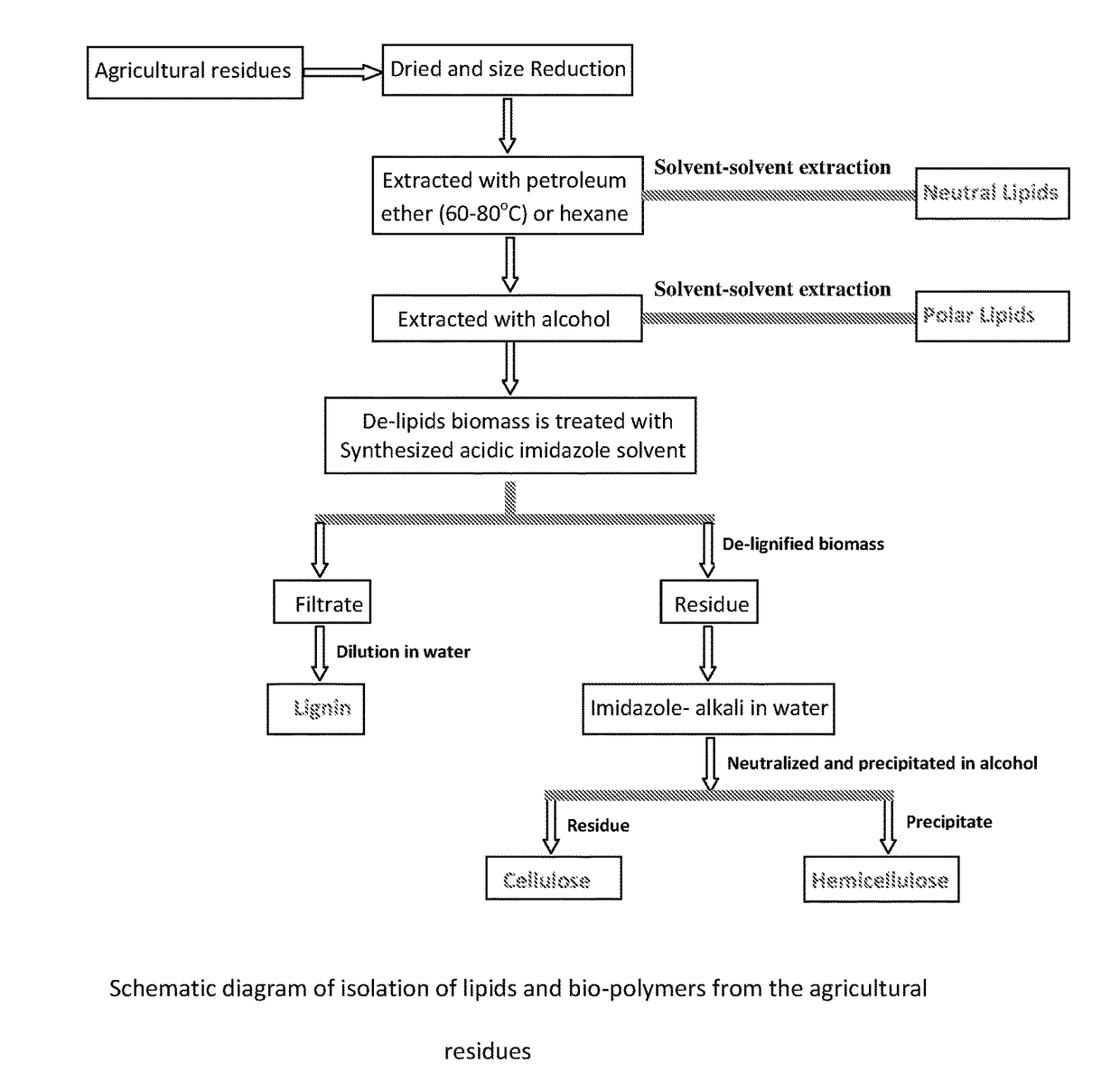 An eco-friendly process for the isolation of biopolymers from agricultural residues