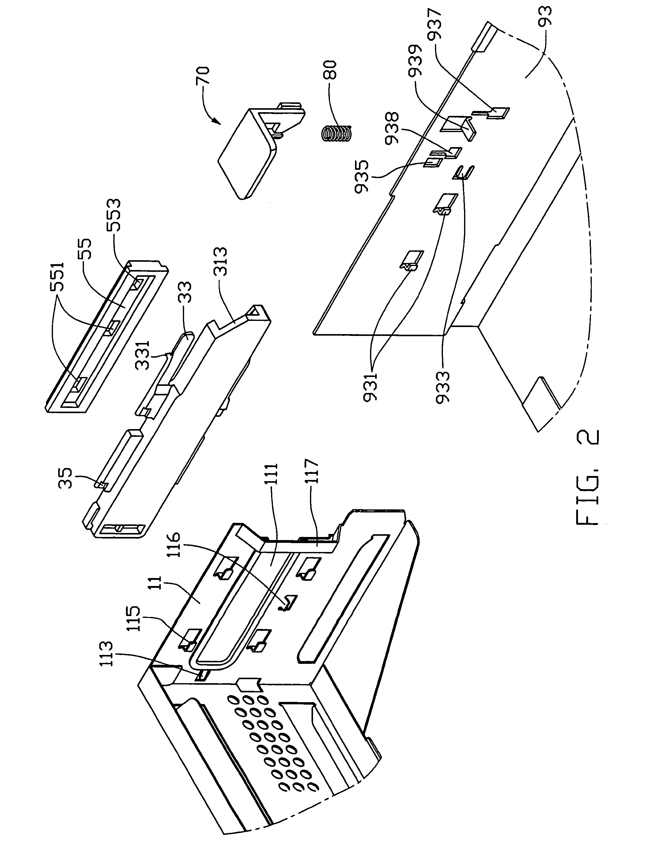 Mounting assembly of computer enclosure