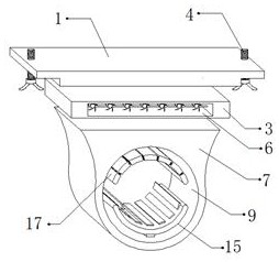 Fixing device used for gas pipeline along-bridge laying