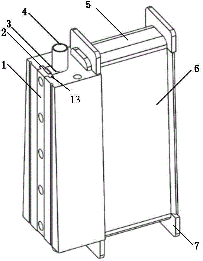 Axial-flux motor core device with water cooling structure