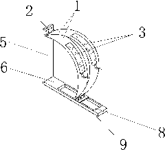 Dynamic strain measurement-based large-amplitude rotation angle measurement instrument and using method thereof