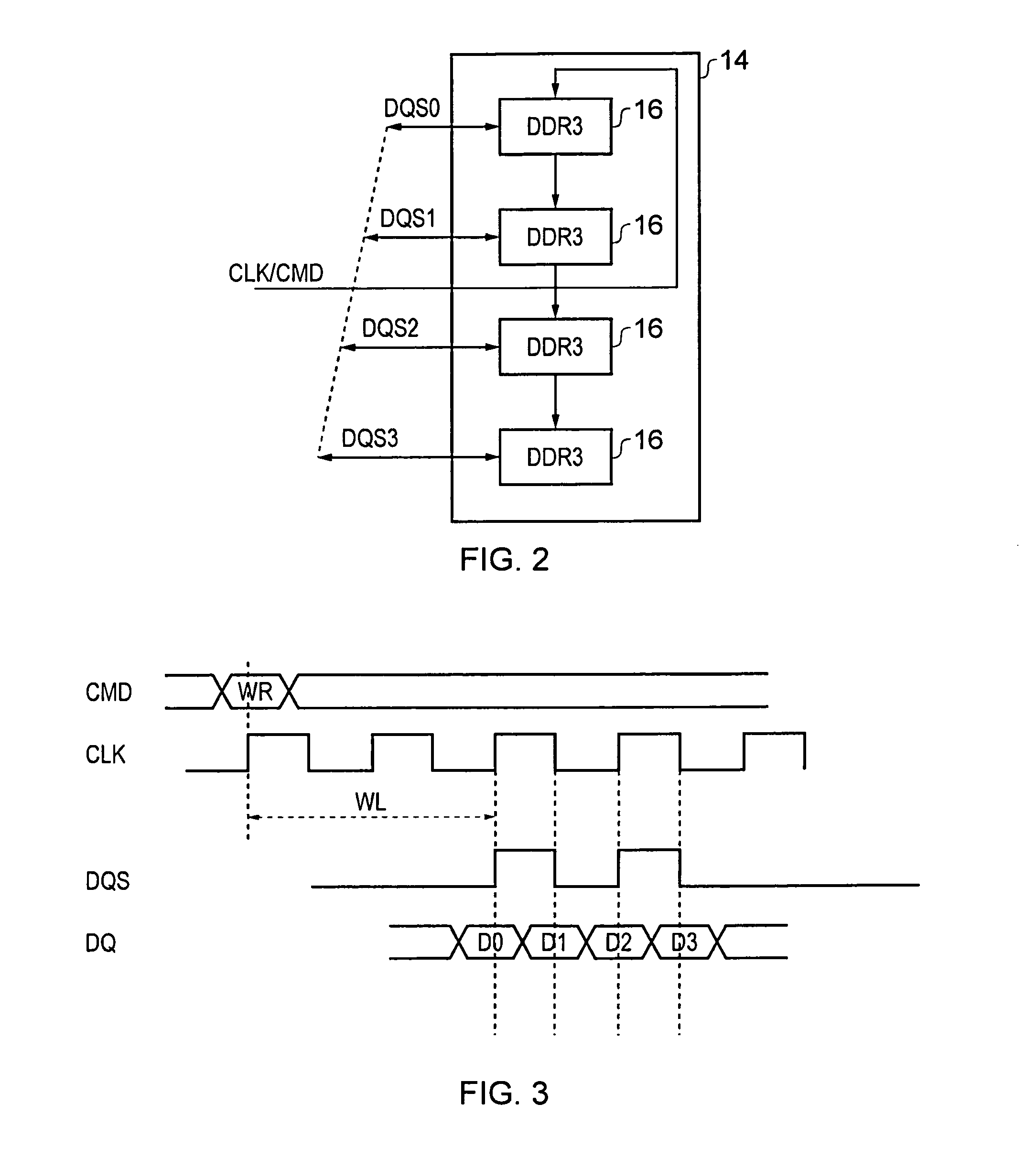 Method and apparatus for aligning a clock signal and a data strobe signal in a memory system