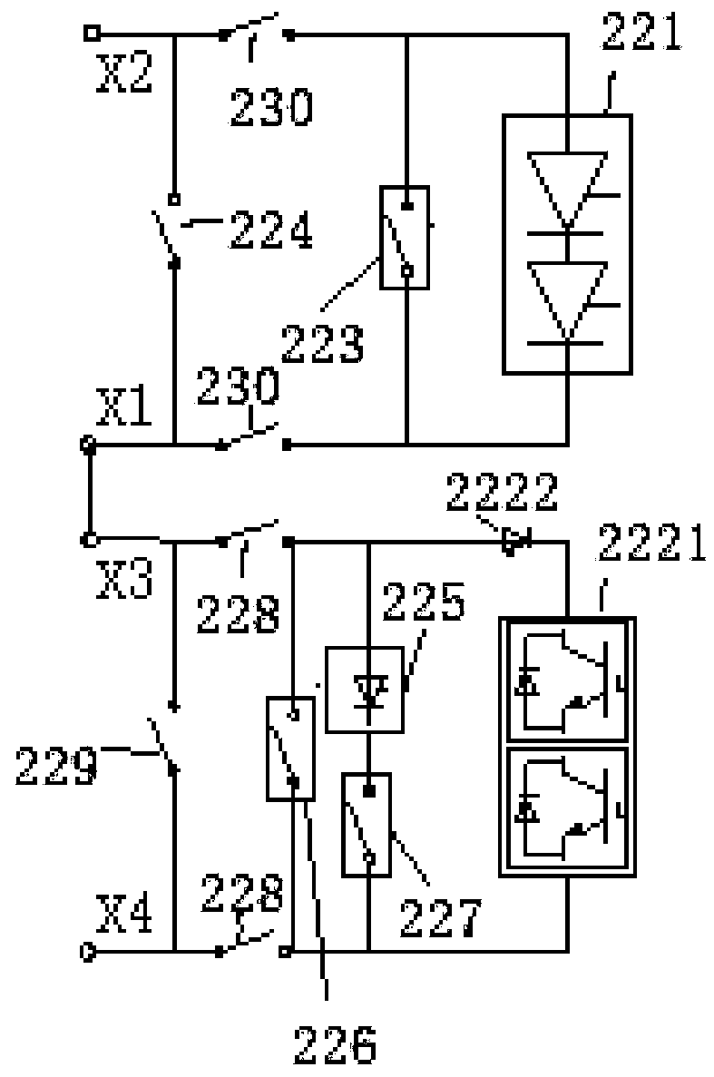 Hybrid DC transmission system voltage source type inverter online exit method and device