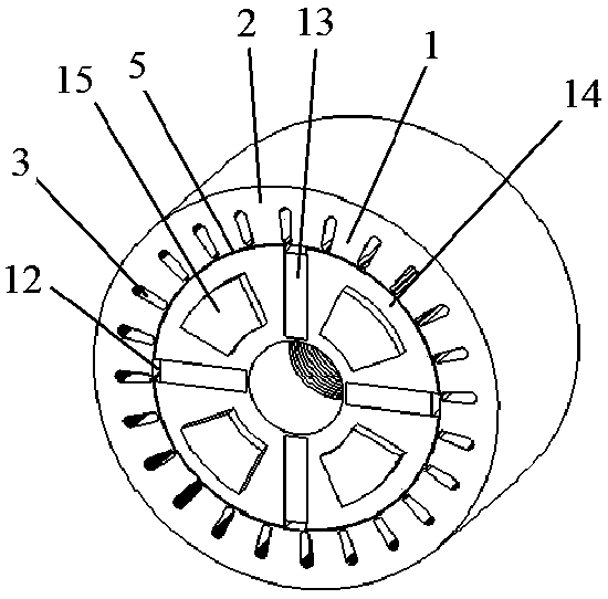 Hybrid magnetic circuit low harmonic multi-stator field-weakening extended-speed permanent magnet synchronous motor and method thereof