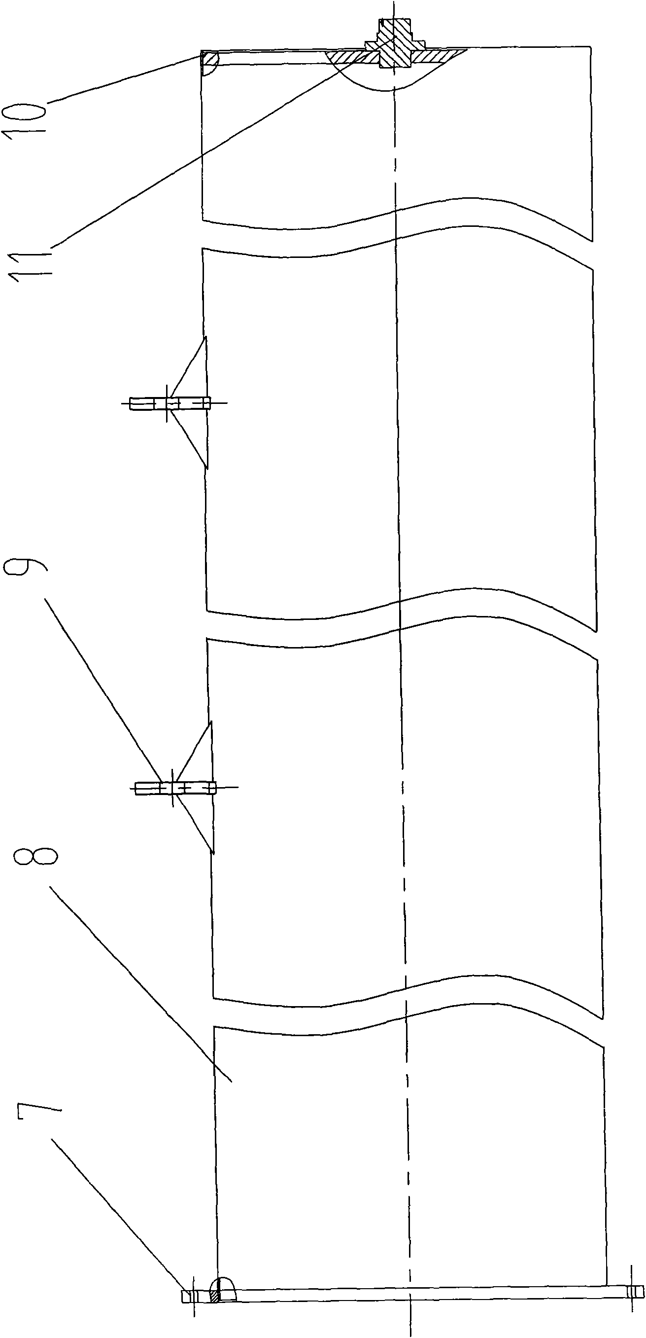 Test method and device of variable-paddle bearing friction moment of wind-driven generator and application thereof