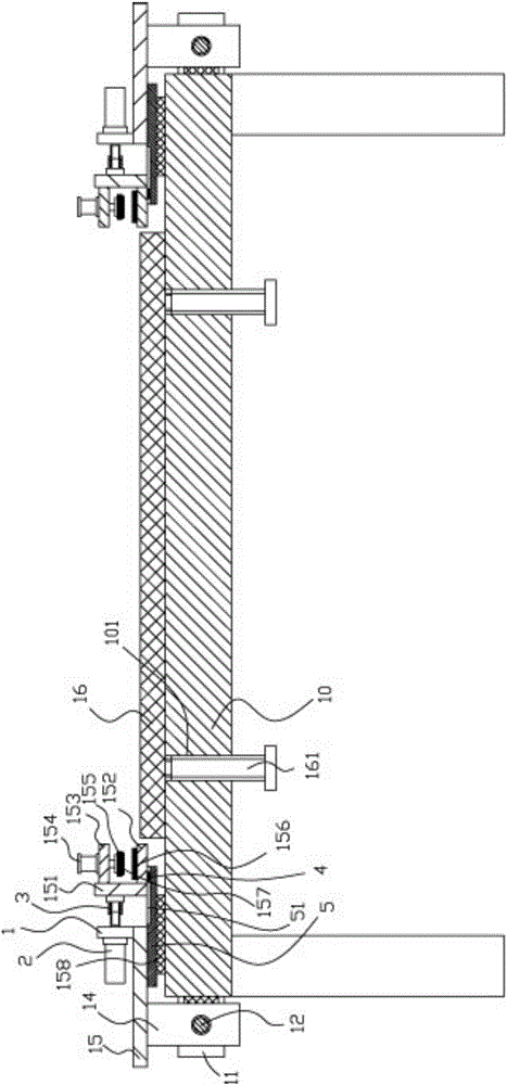 Sewing machine frame cloth tensioning, clamping and moving mechanism