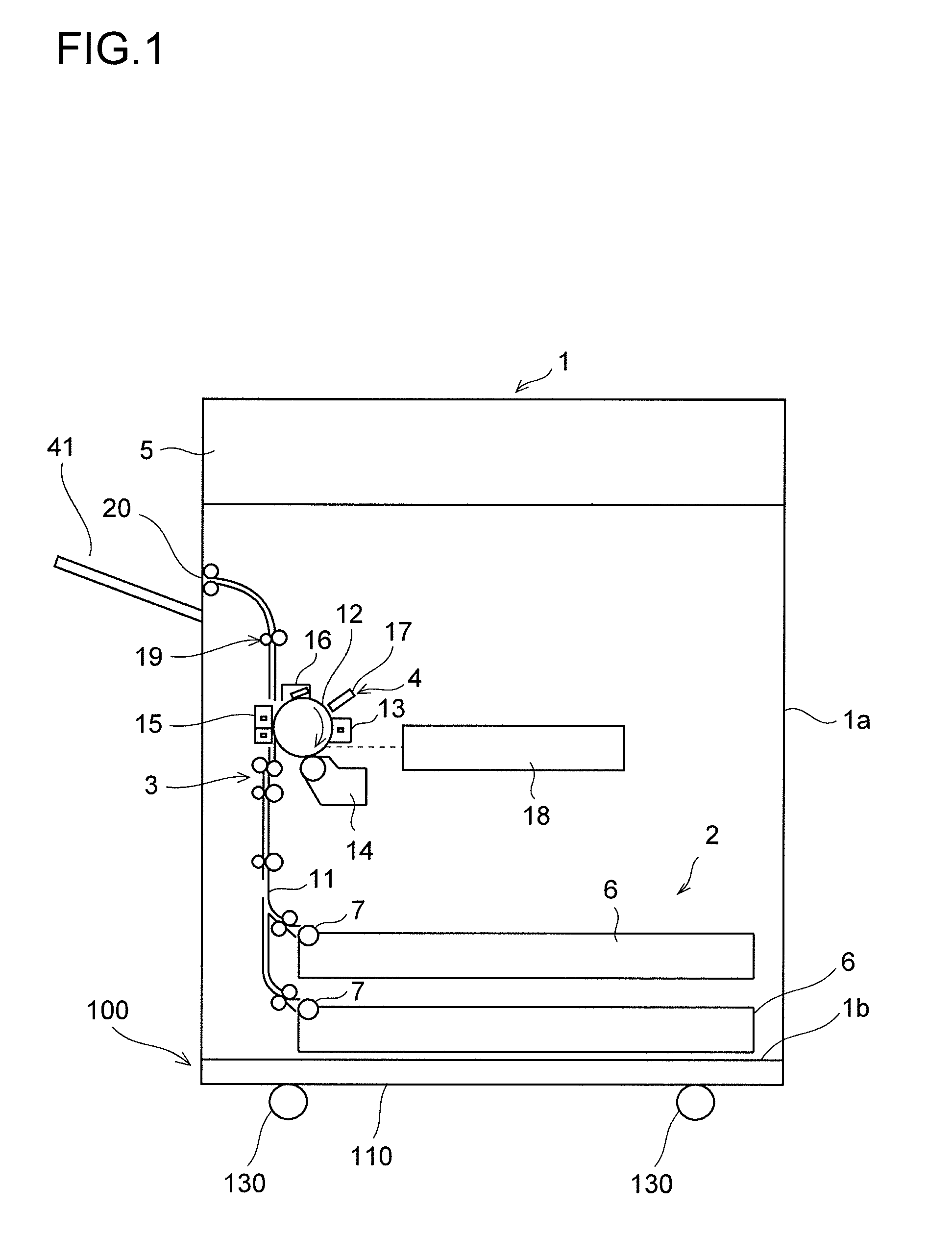 Leg-portion attachment structure and image forming apparatus provided therewith