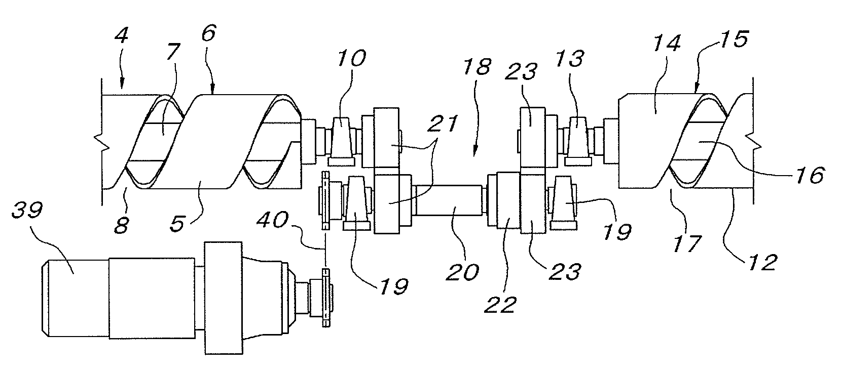 Device for delivering conveying truck into screw driving area