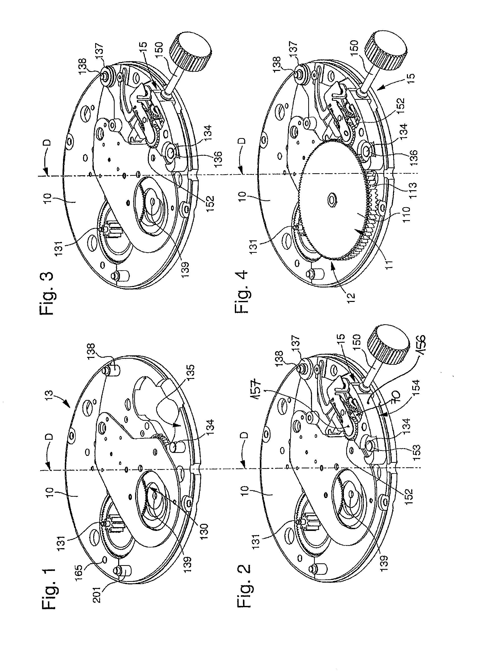 Modular timepiece movement with functional modules