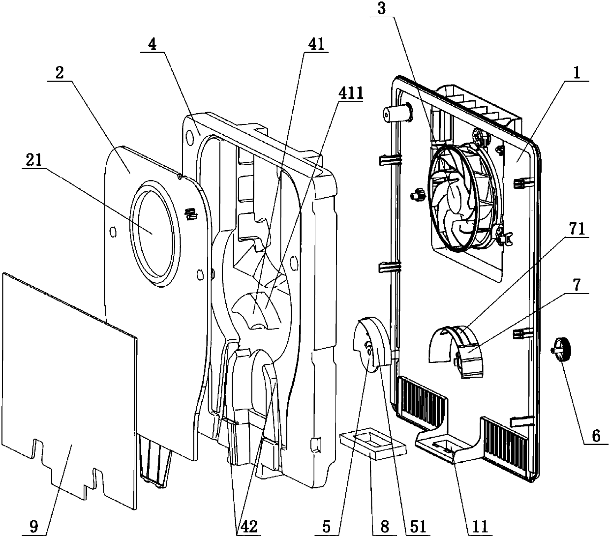 Refrigerator frozen air duct assembly and refrigerator