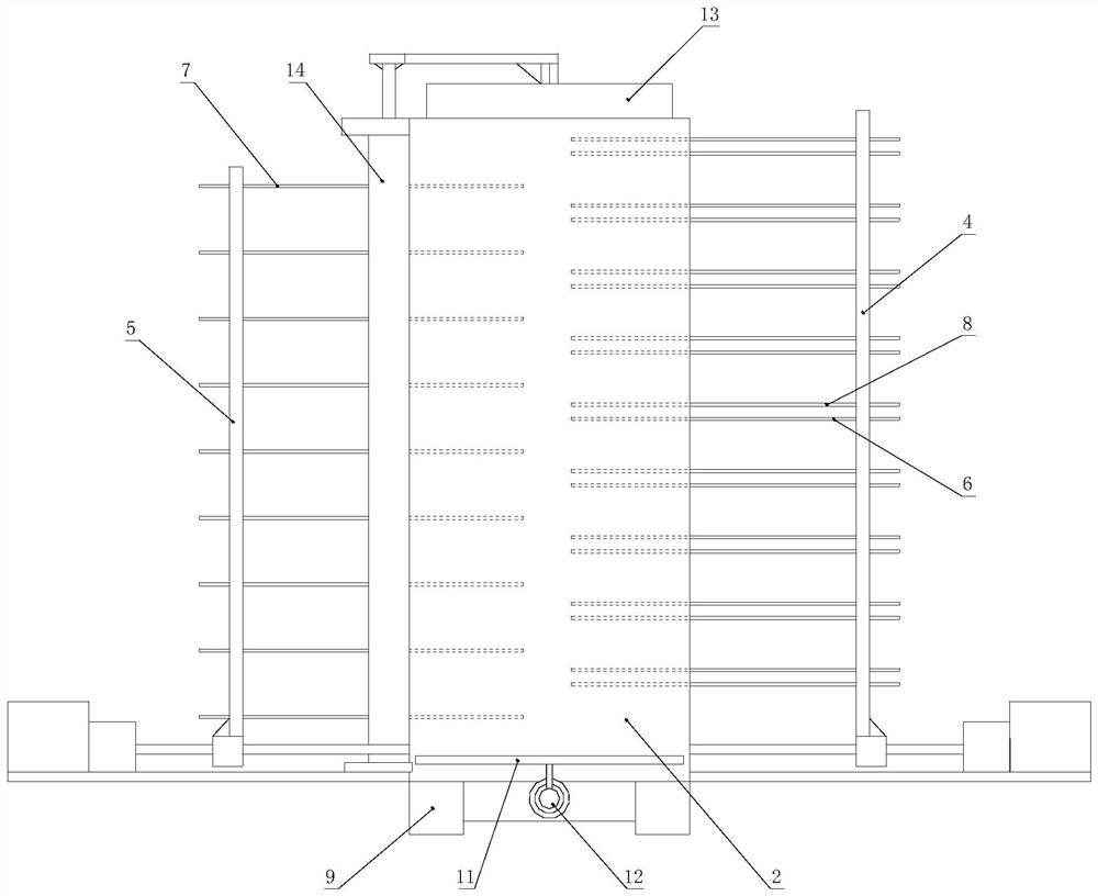 Method for degrading kitchen garbage by using hermetia illucens