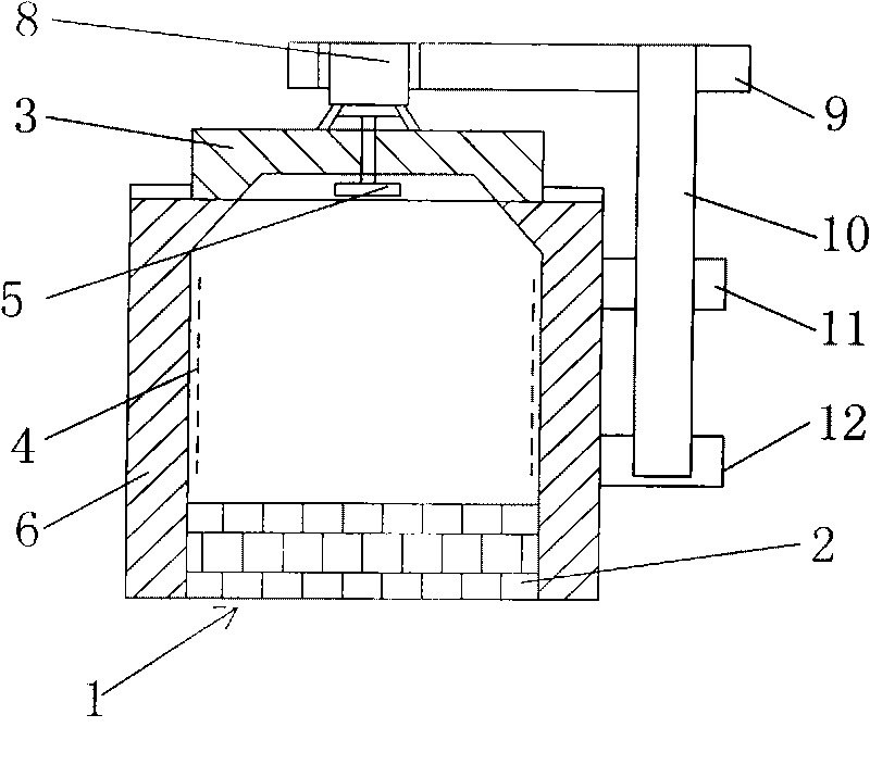 Energy-saving heat treatment well type heating furnace