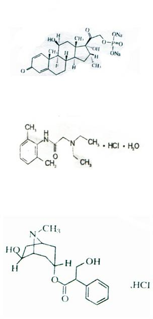 Medicament formula for relieving pain caused by infusion medicament and preventing phlebitis