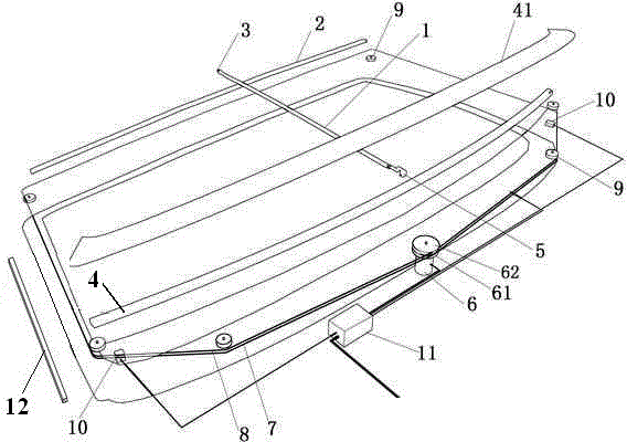 Transversely-wiping type windscreen wiper