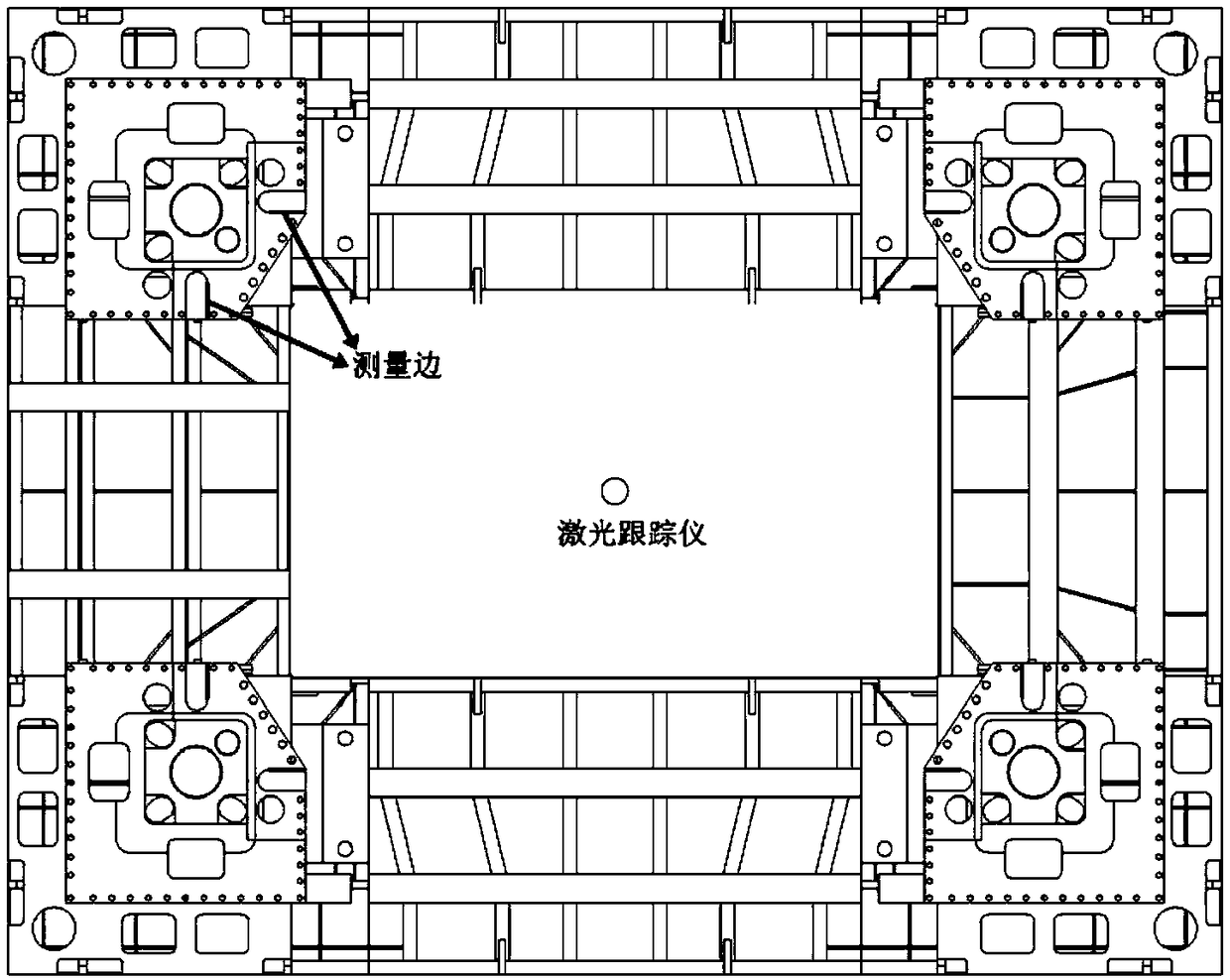 High-precision positioning and mounting method applied to heavy machinery columns and construction steel structures in large space