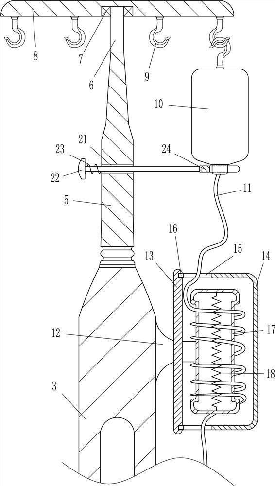 A winter infusion medicine water heating device