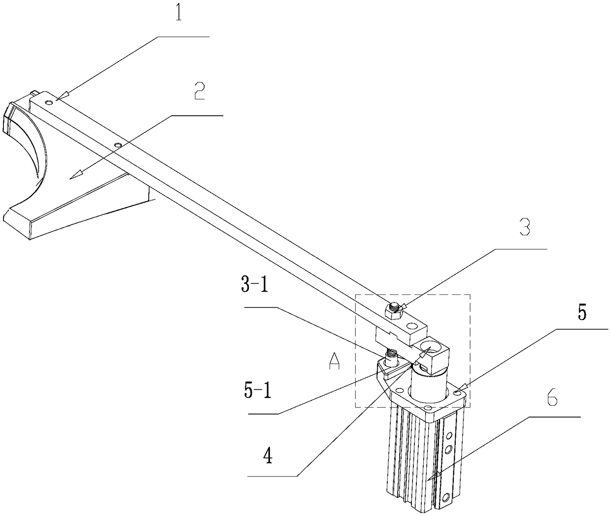 Rotary pressing and positioning mechanism for passenger car equipment