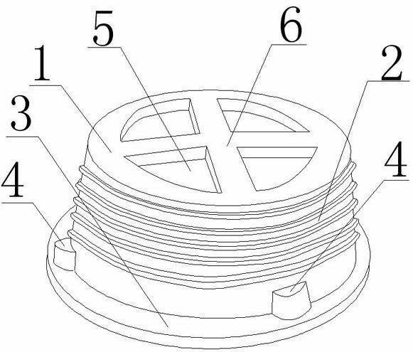 Protective cover for internal thread petroleum machinery workpiece