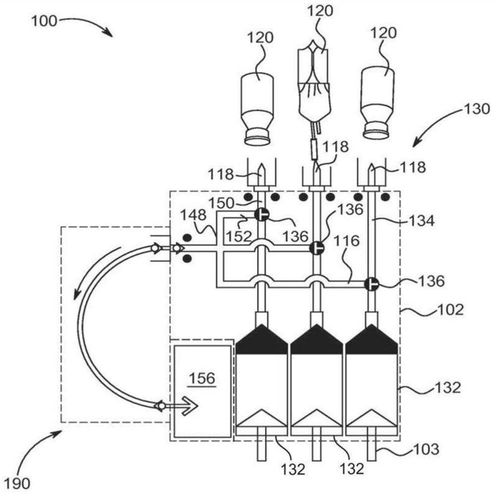 Preloading of contrast injection protocols into the administration line