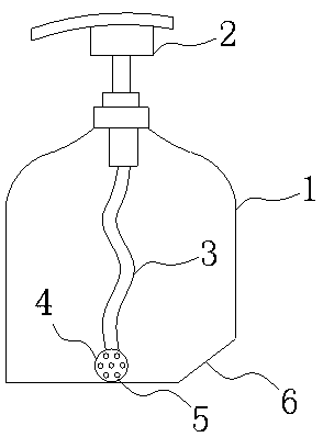 Liquid soap bottle