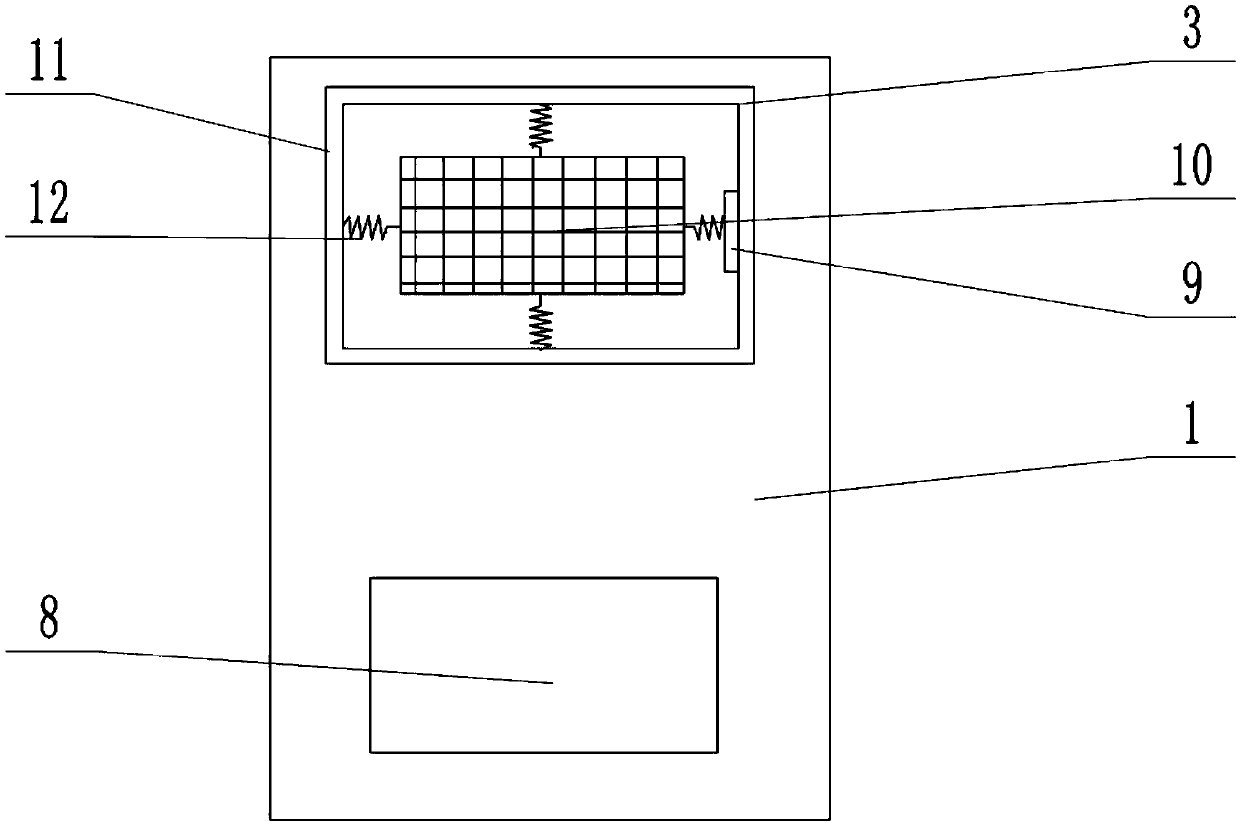 A dust removal device for distribution box