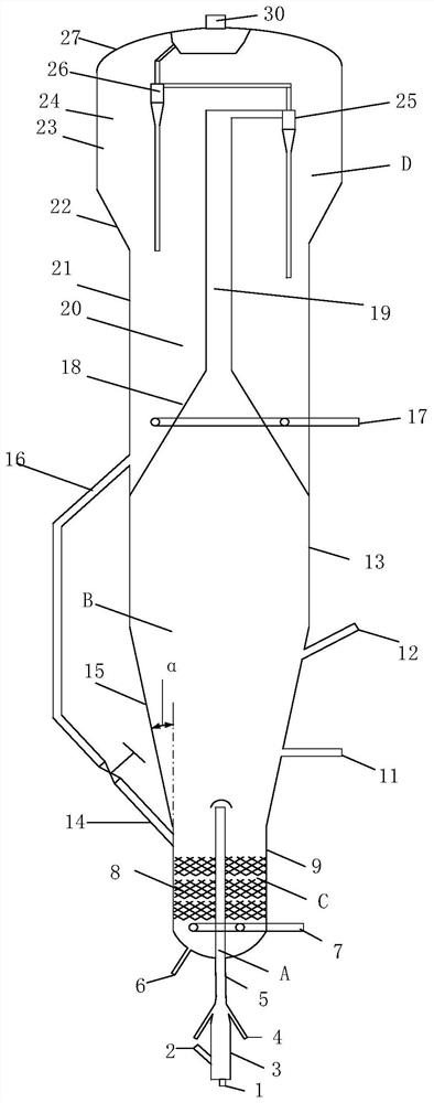 Catalytic conversion reactor and device and method for preparing propylene through catalytic cracking of heavy oil