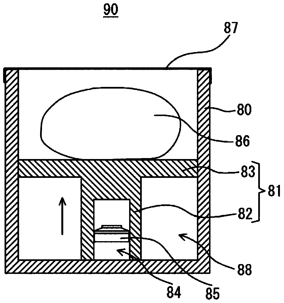 Crash detection device, flying body crash detection method, parachute or paraglider deployment device, and airbag device