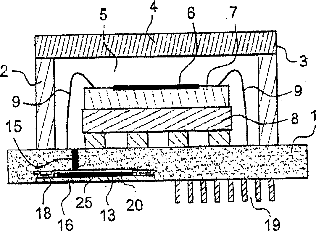 Component for the detection of electromagnetic radiation, in particular infrared, optical block for infrared imaging integrating said component and fabrication procedure thereof