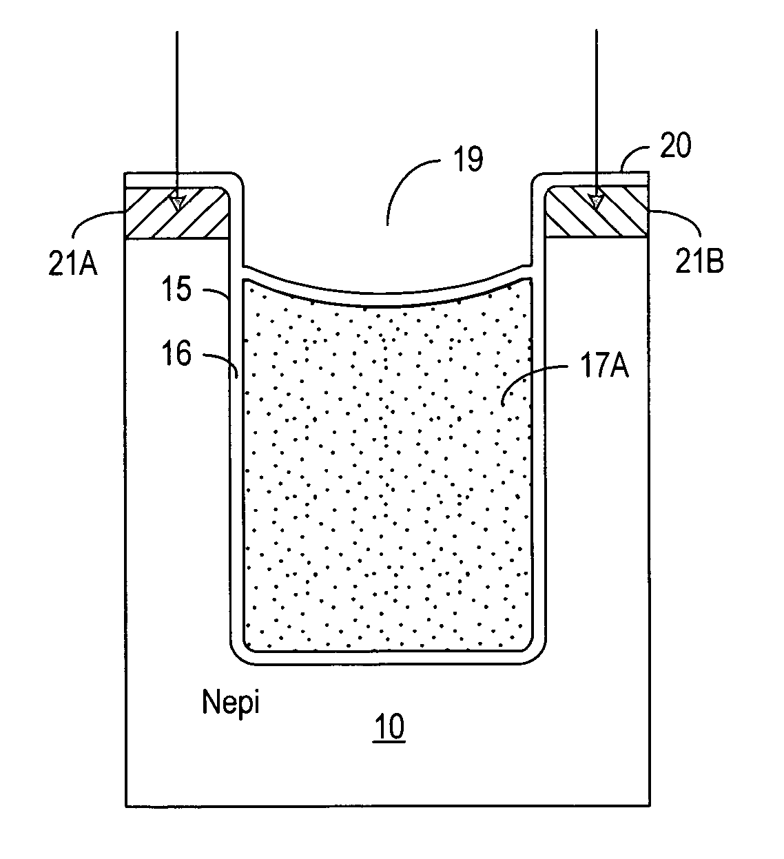 Planarized and silicided trench contact