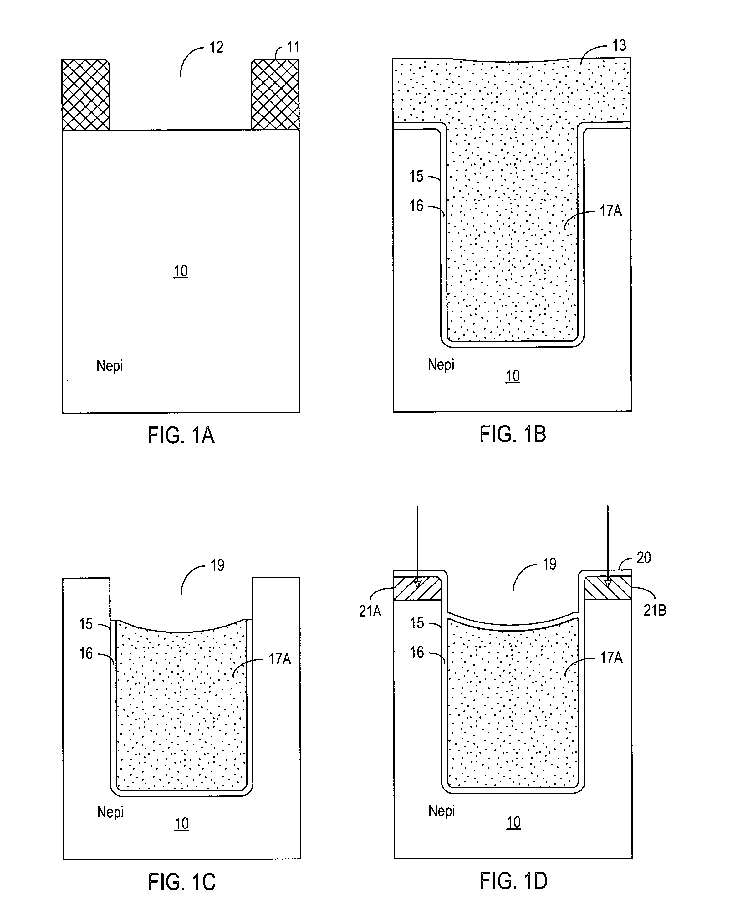 Planarized and silicided trench contact