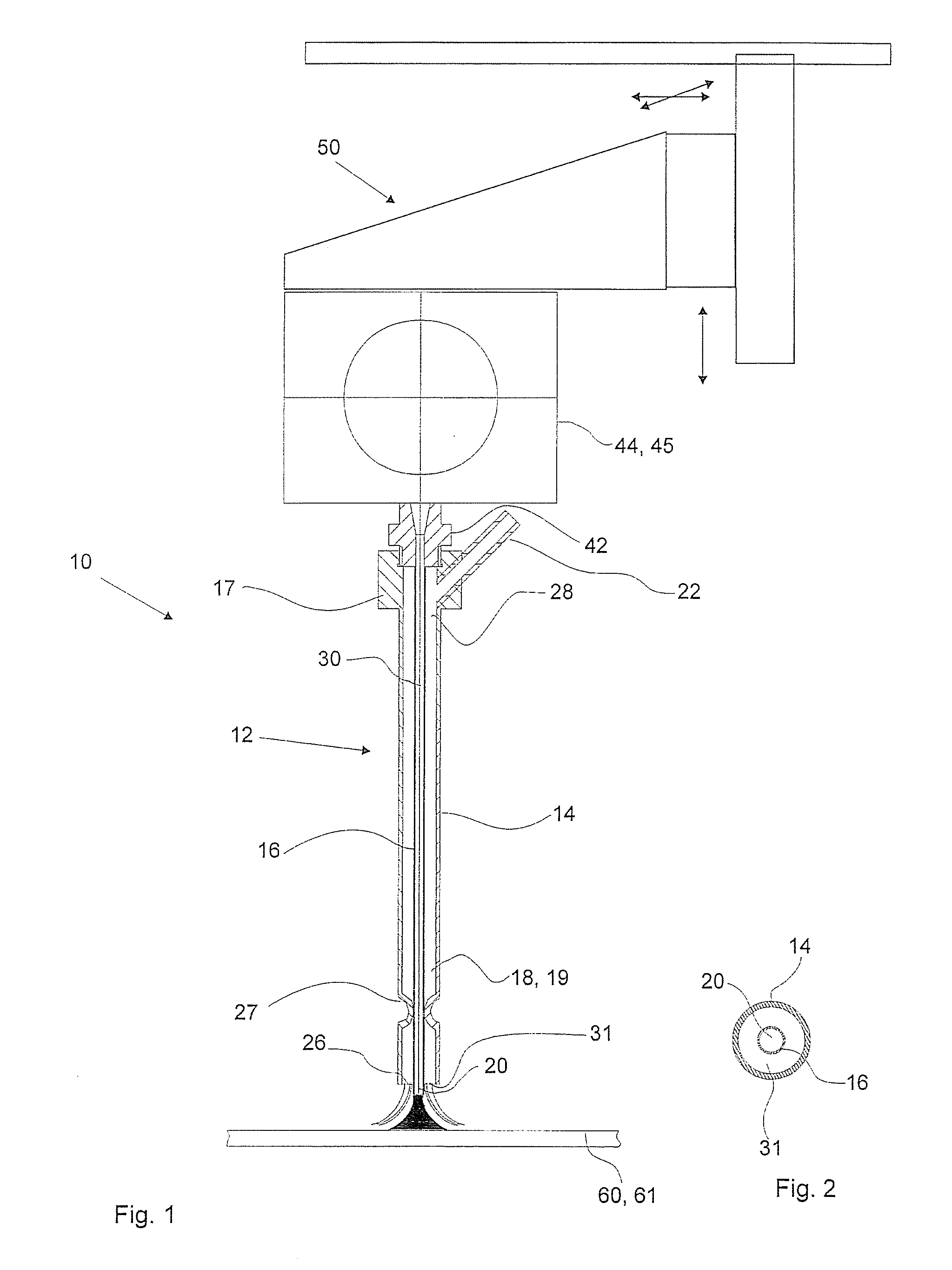 Apparatus for the coating of a substrate