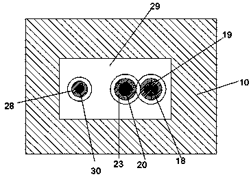 Metal plate drilling device