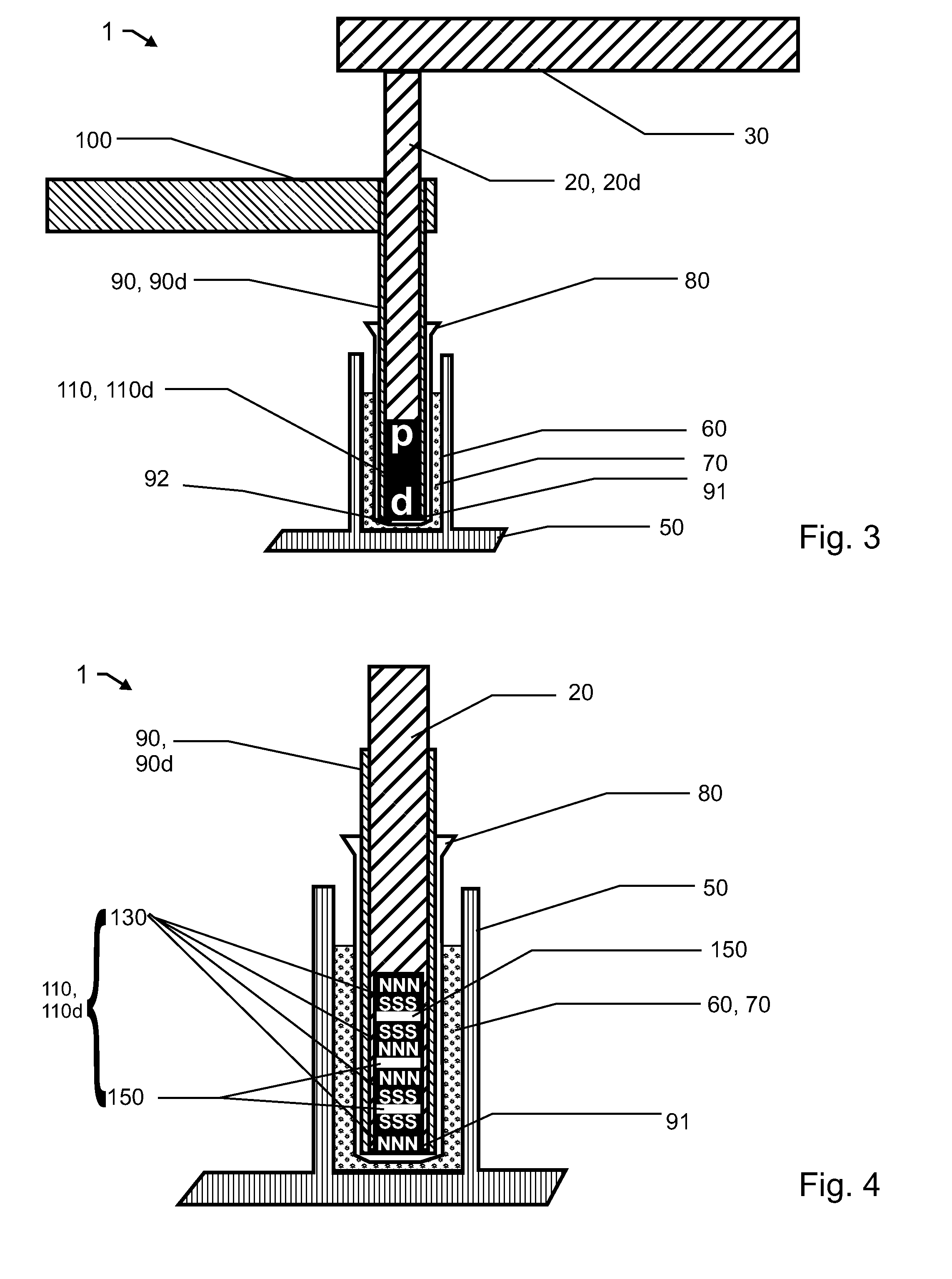 Rod assembly and a method for the extraction of magnetizable particles from solutions