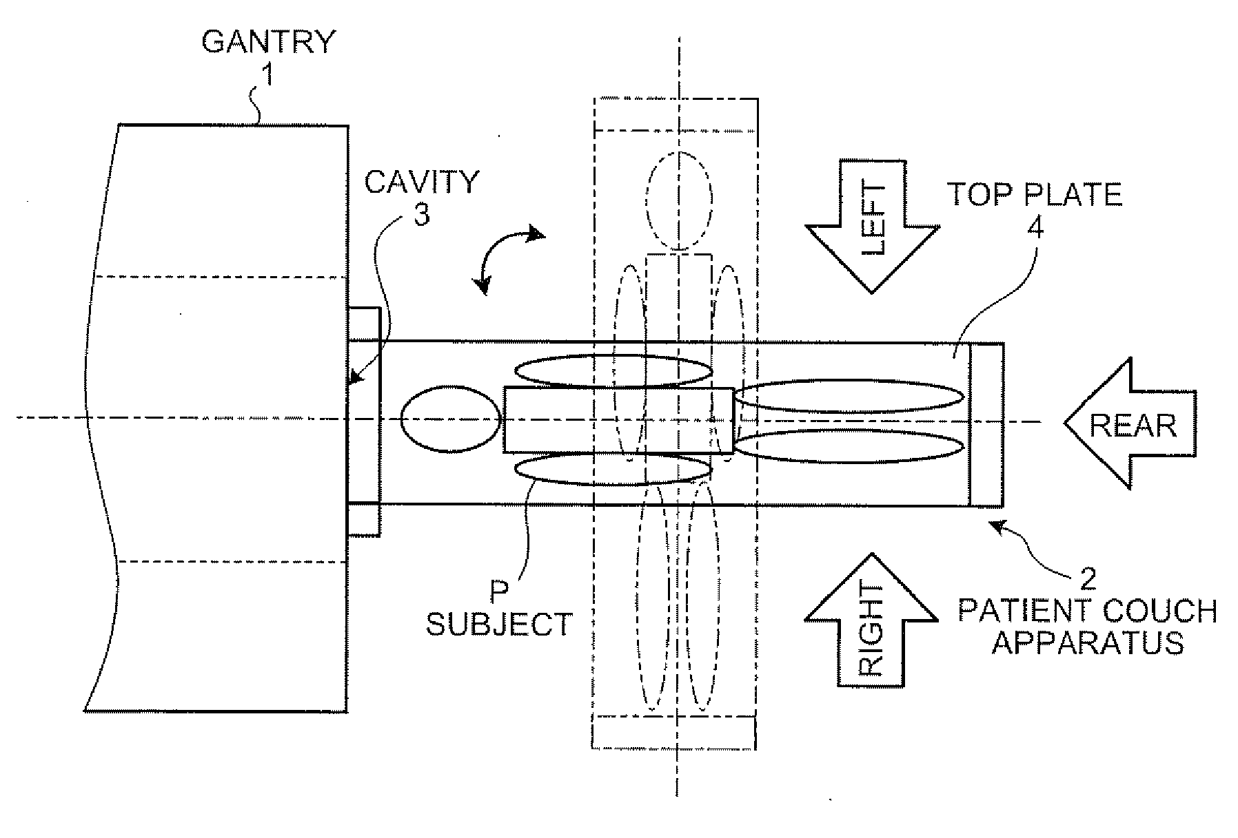 Patient couch apparatus, diagnostic imaging apparatus, and method of operating patient couch apparatus