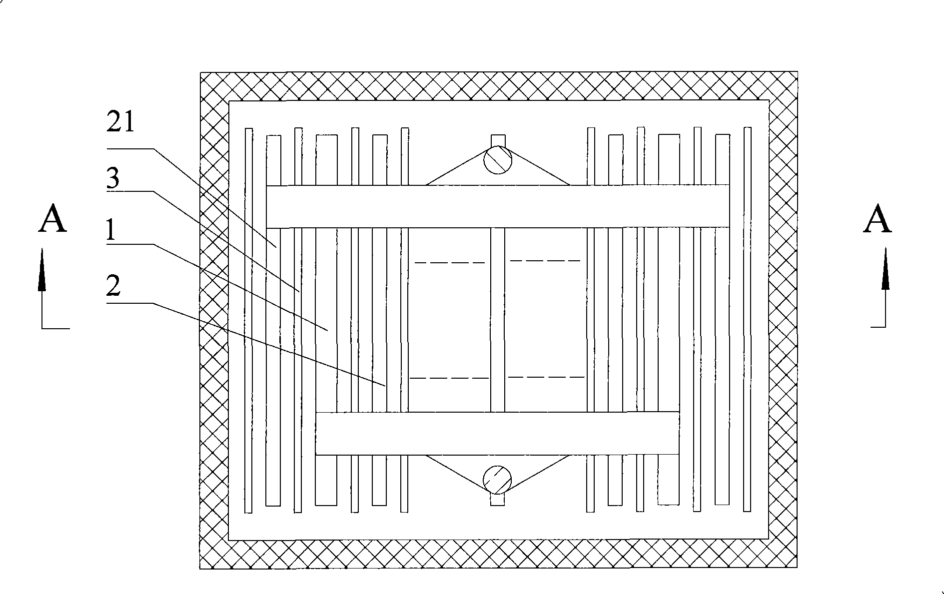 Sealing lead-acid cell for carbon plate negative plate