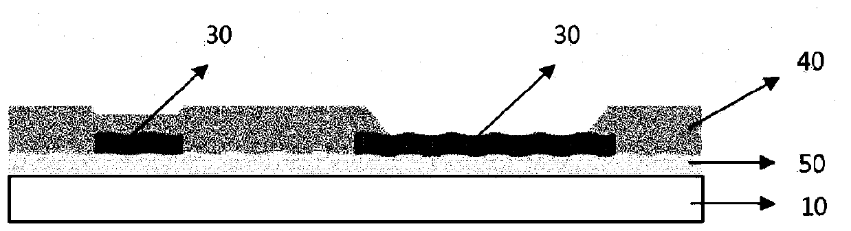 Electrode substrate for transparent light-emitting device display, and manufacturing method therefor