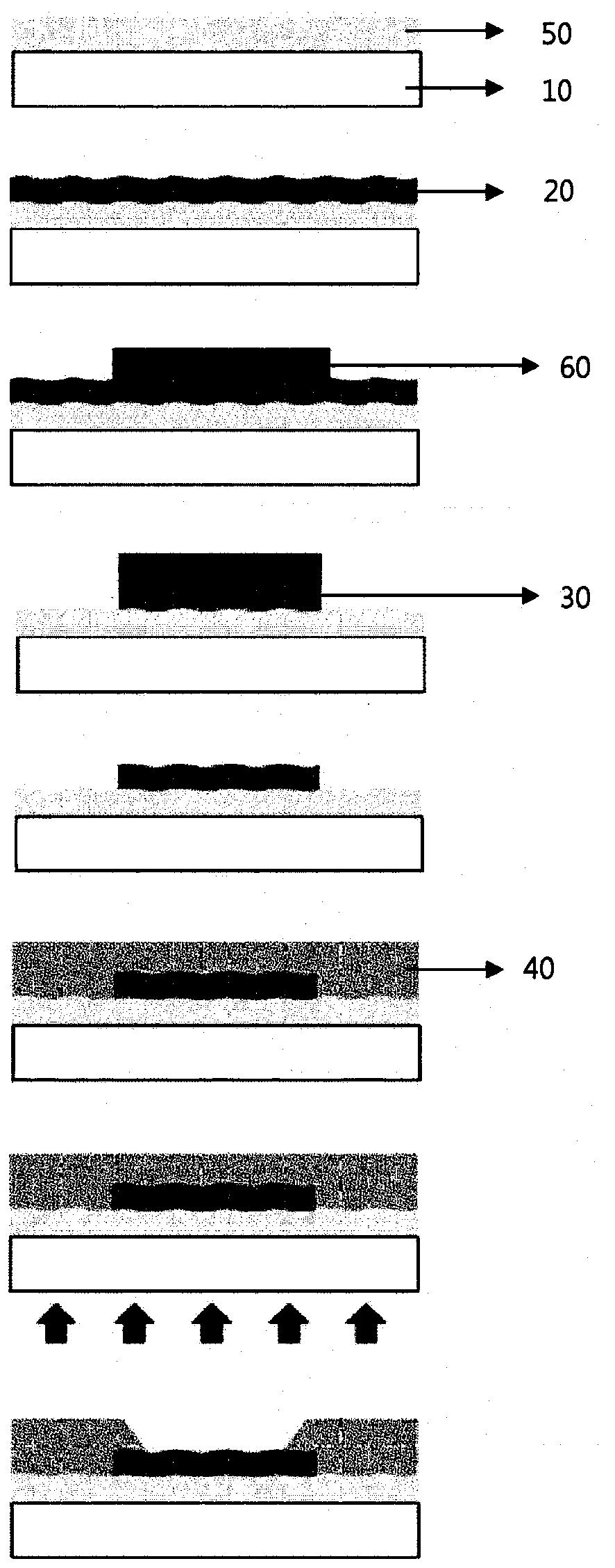 Electrode substrate for transparent light-emitting device display, and manufacturing method therefor