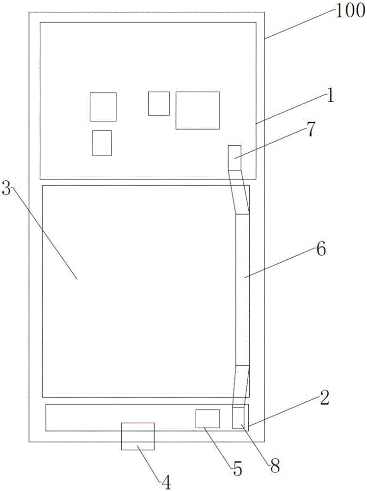 Charging structure of mobile terminal and mobile terminal