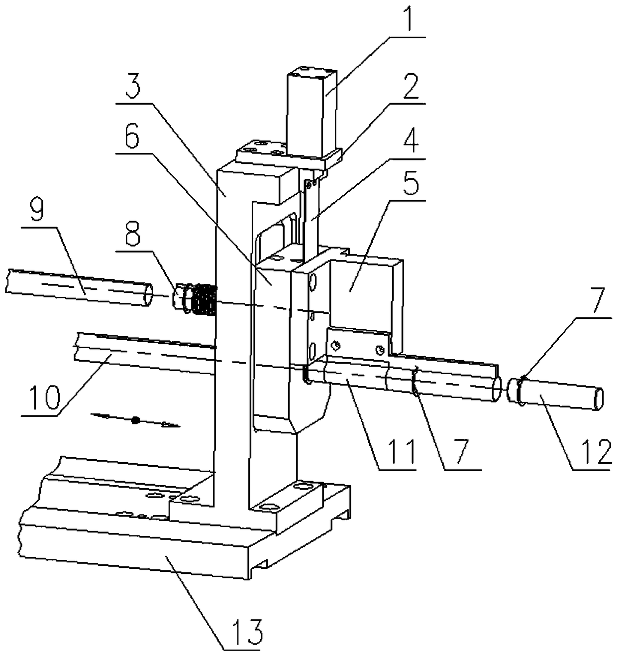 Automatic press-fitting mechanism and press-fitting method for retaining ring for idler shaft