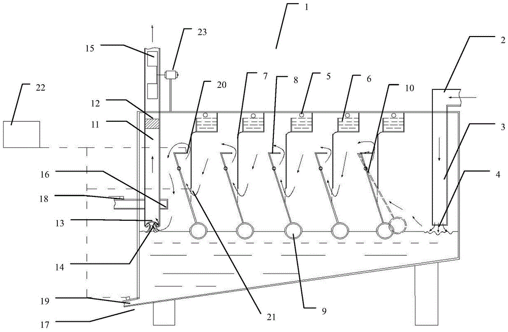 A flue gas desulfurization device