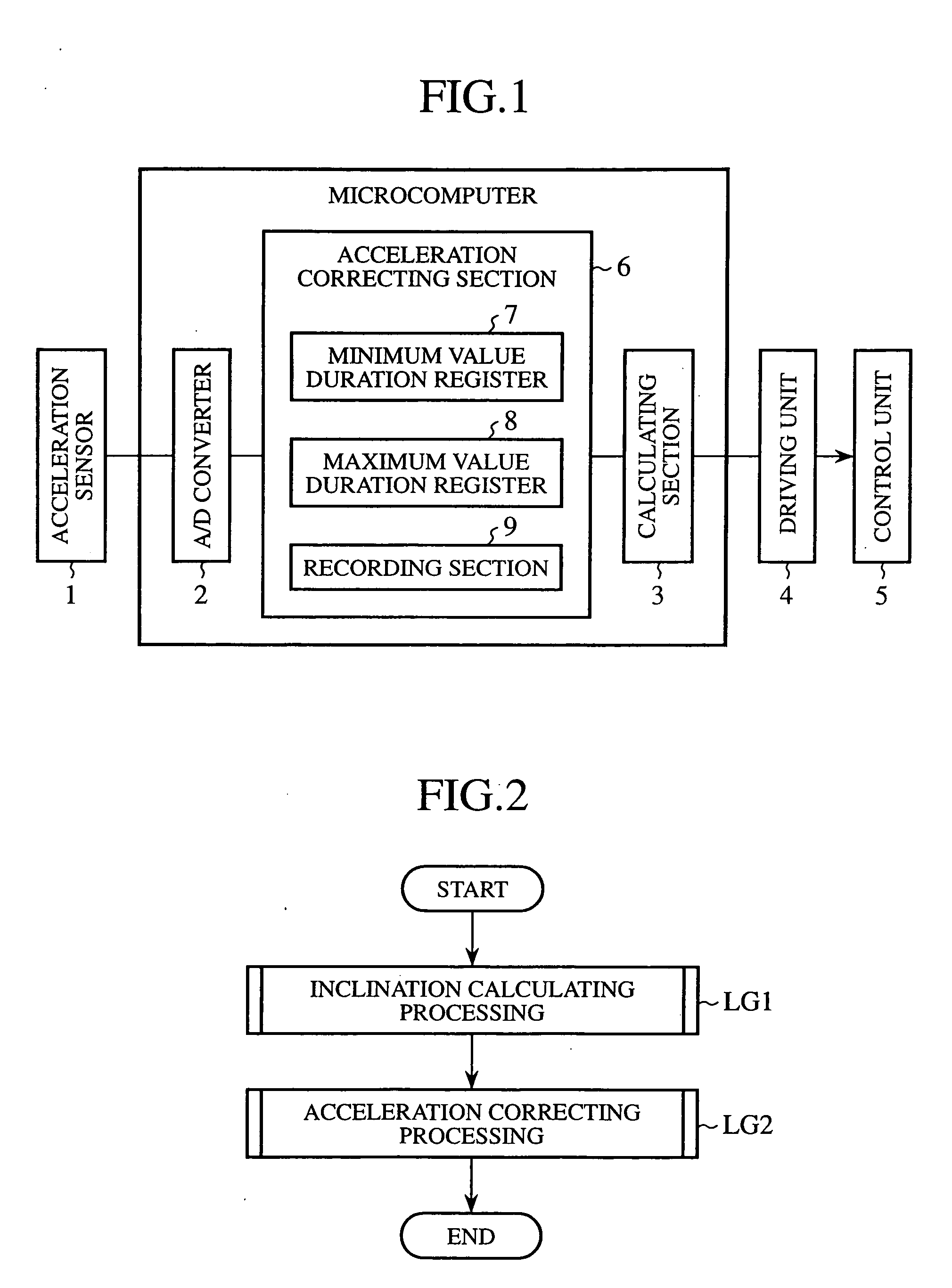 Acceleration detecting apparatus and occupant protective system using same