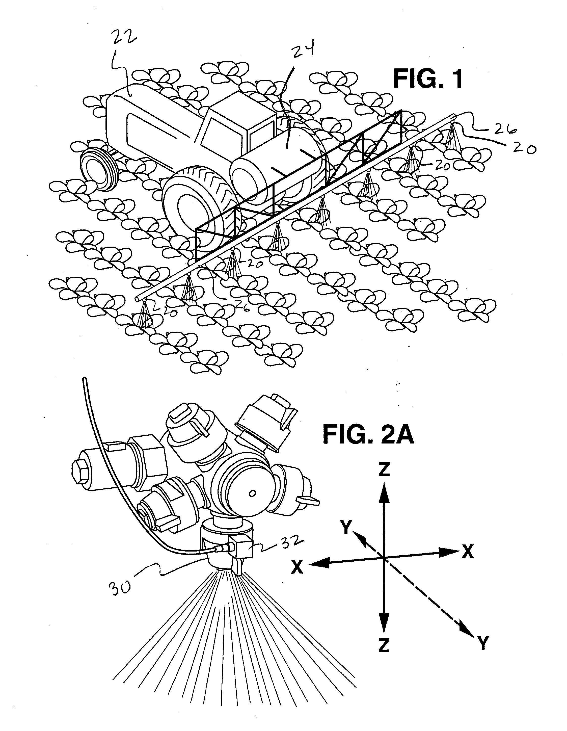 Flow control and operation monitoring system for individual spray nozzles