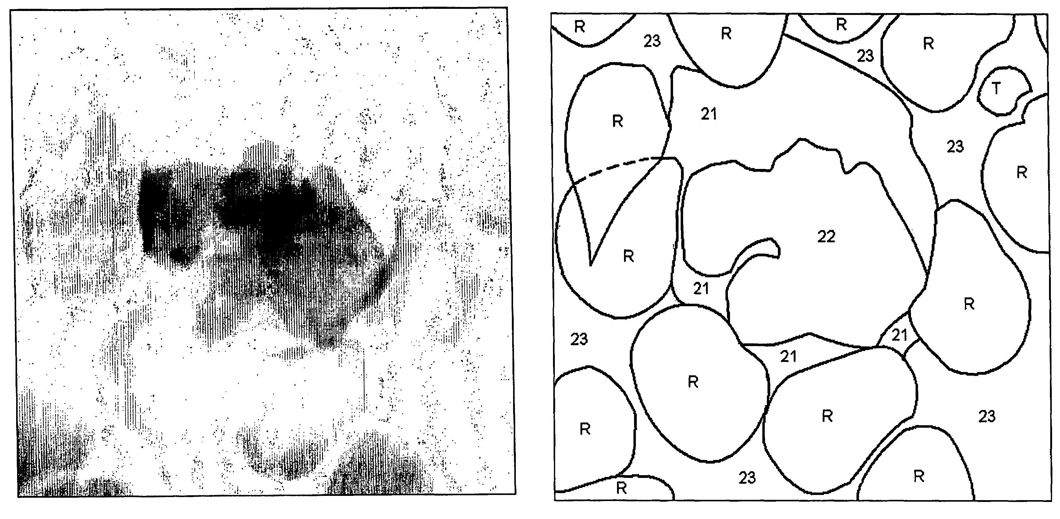 Method and arrangement for determining an object contour