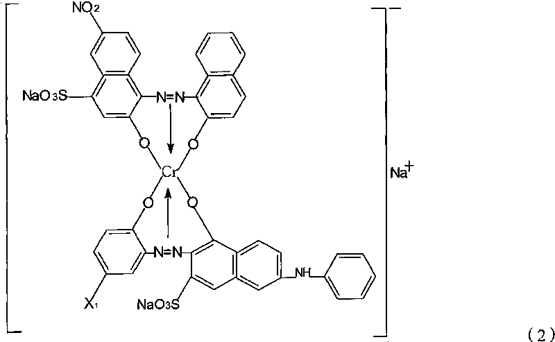 Environment-friendly acid black dye composition