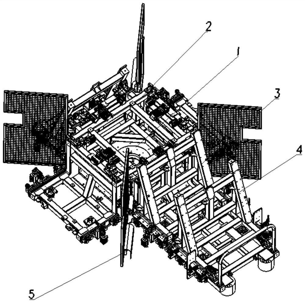 Rotary table device suitable for rapid switching of multiple vehicle types