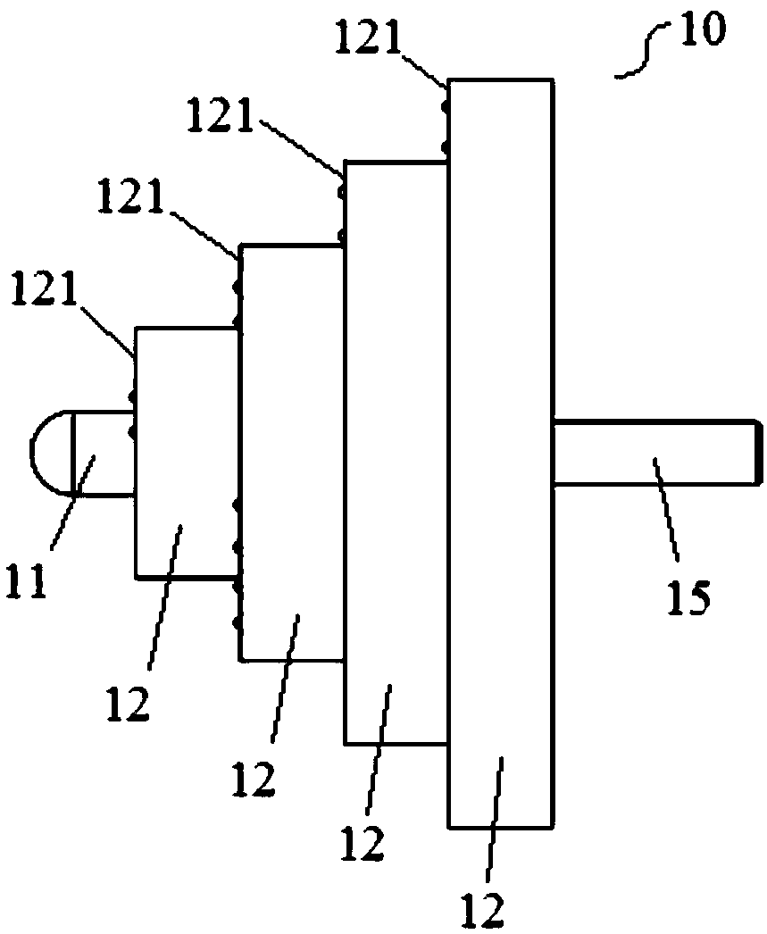 Calibration device for working distance of electron microscope