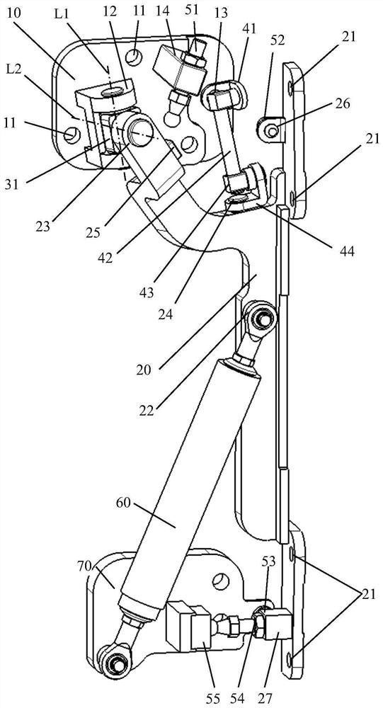 Scissor door hinge and vehicle