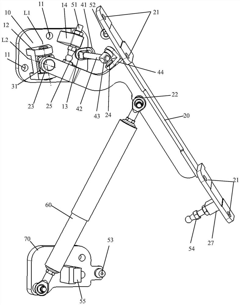 Scissor door hinge and vehicle