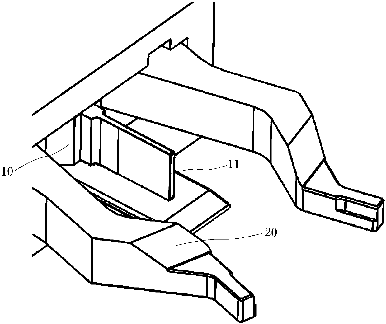 Wire arranging and fastening device and method